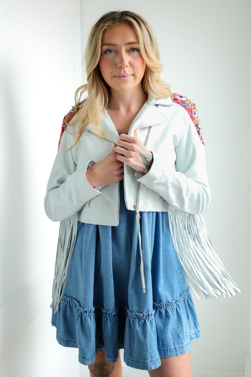 Hannah Maed Levy Rambler Leather Moto