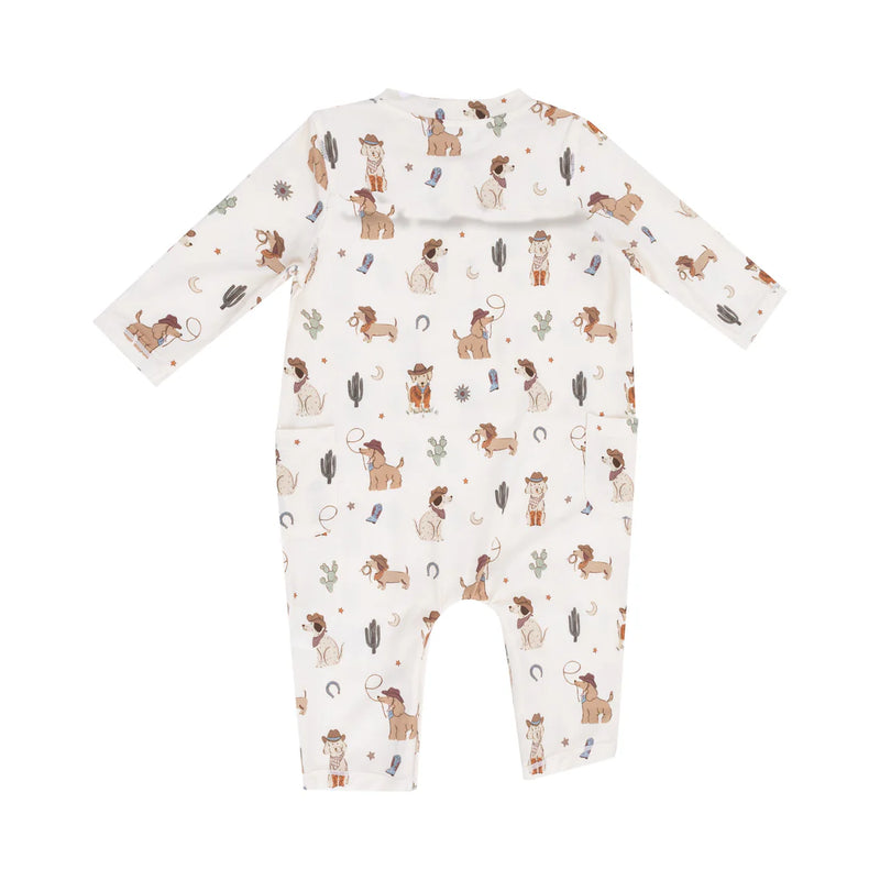 Angel Dear Cowboy Dogs Uni Romper