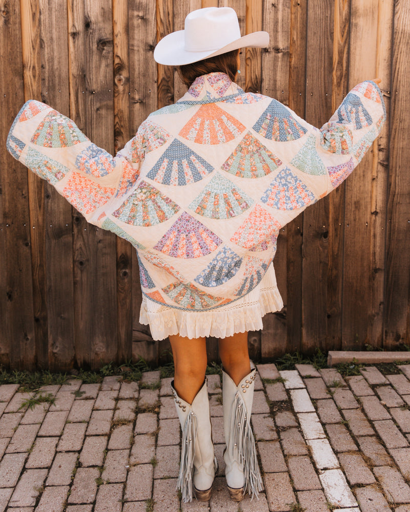 Lady Lancaster Aunt Ethel Vintage Fan Jacket