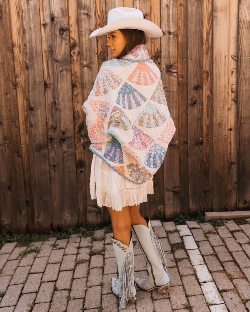 Lady Lancaster Aunt Ethel Vintage Fan Jacket