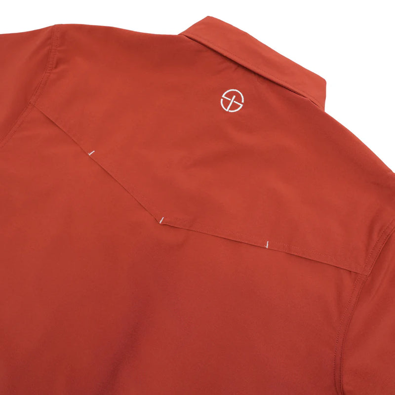 San Jac Men’s Short Sleeve Performance Shirt - Rust
