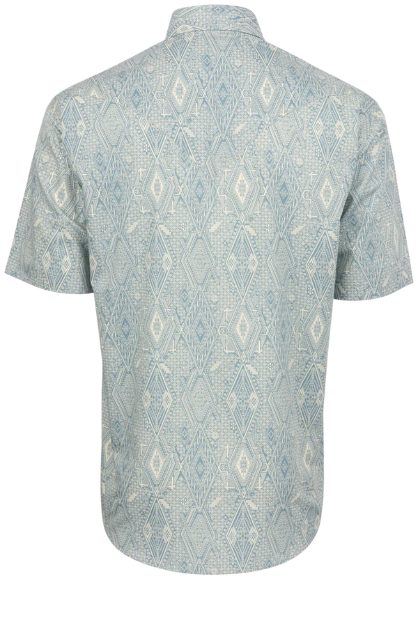 STETSON SHORT SLEEVE GHOST AZTEC SNAP SHIRT