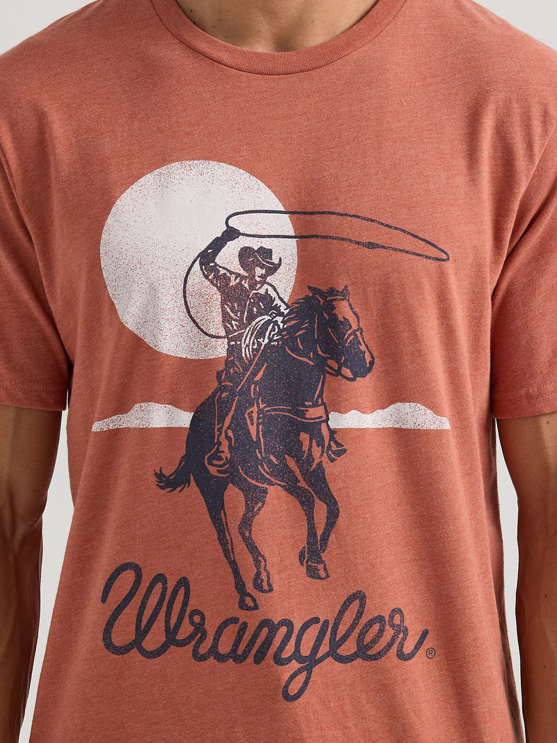 WRANGLER LASSOING COWBOY GRAPHIC T-SHIRT