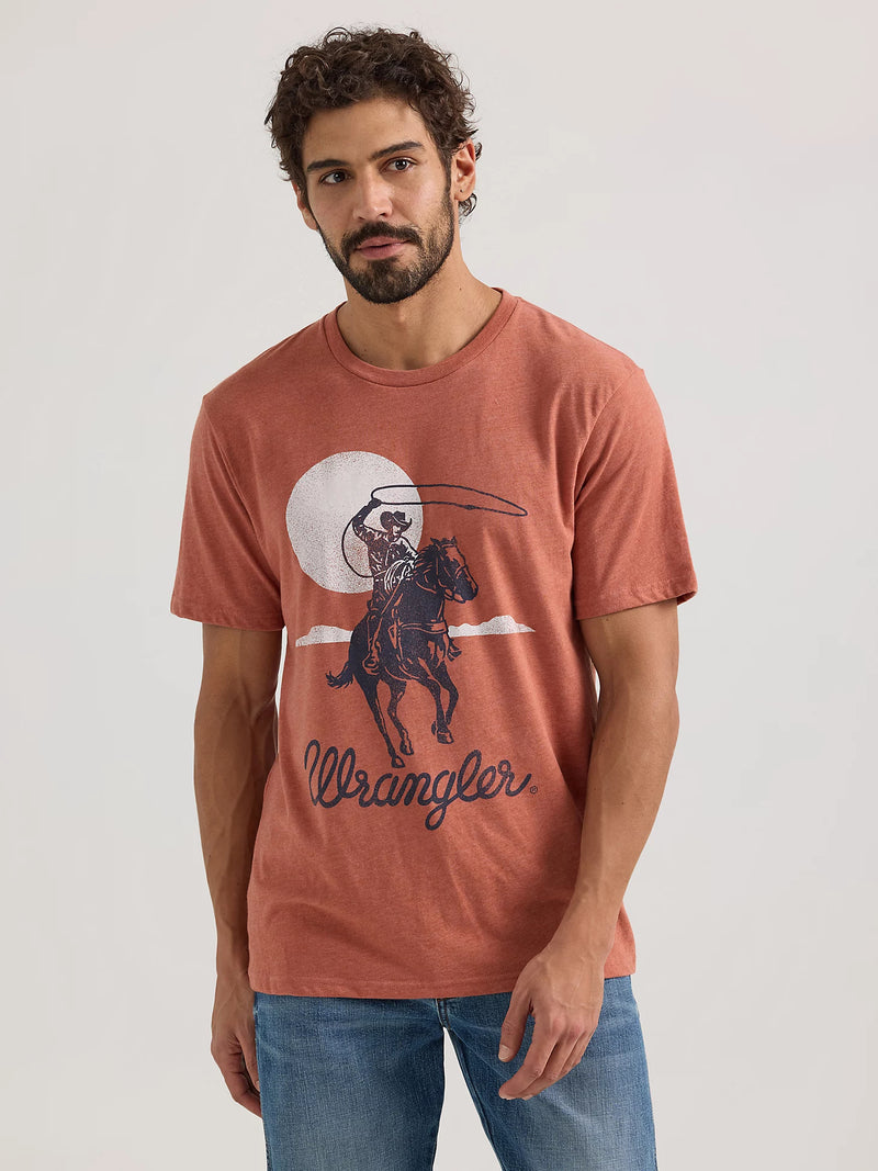 WRANGLER LASSOING COWBOY GRAPHIC T-SHIRT