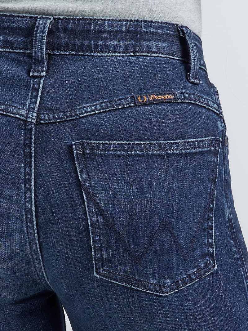 WRANGLER ULTIMATE RIDING JEAN WILLOW MID-RISE TROUSER IN SLOANE