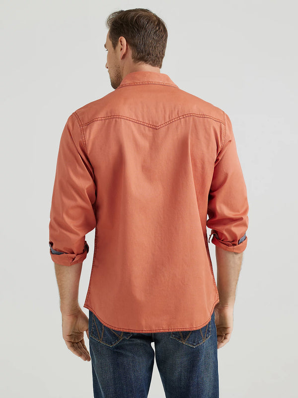 Wrangler Retro Premium Western Snap Solid Shirt