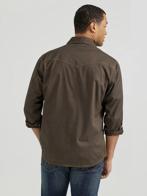 Wrangler Retro Premium Western Snap Solid Shirt