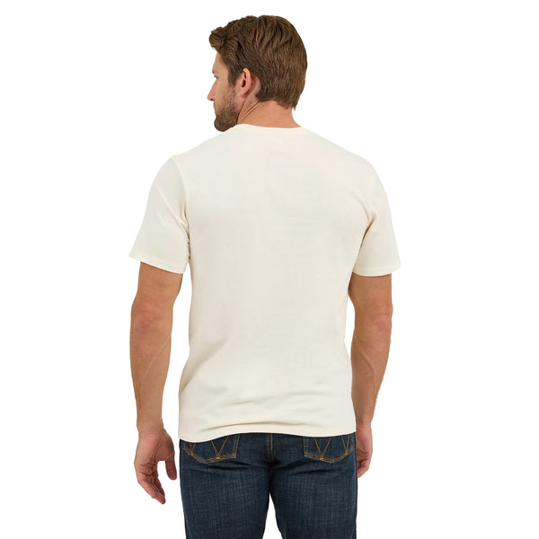 Wrangler Men's Cream Horses & Mountain Tee