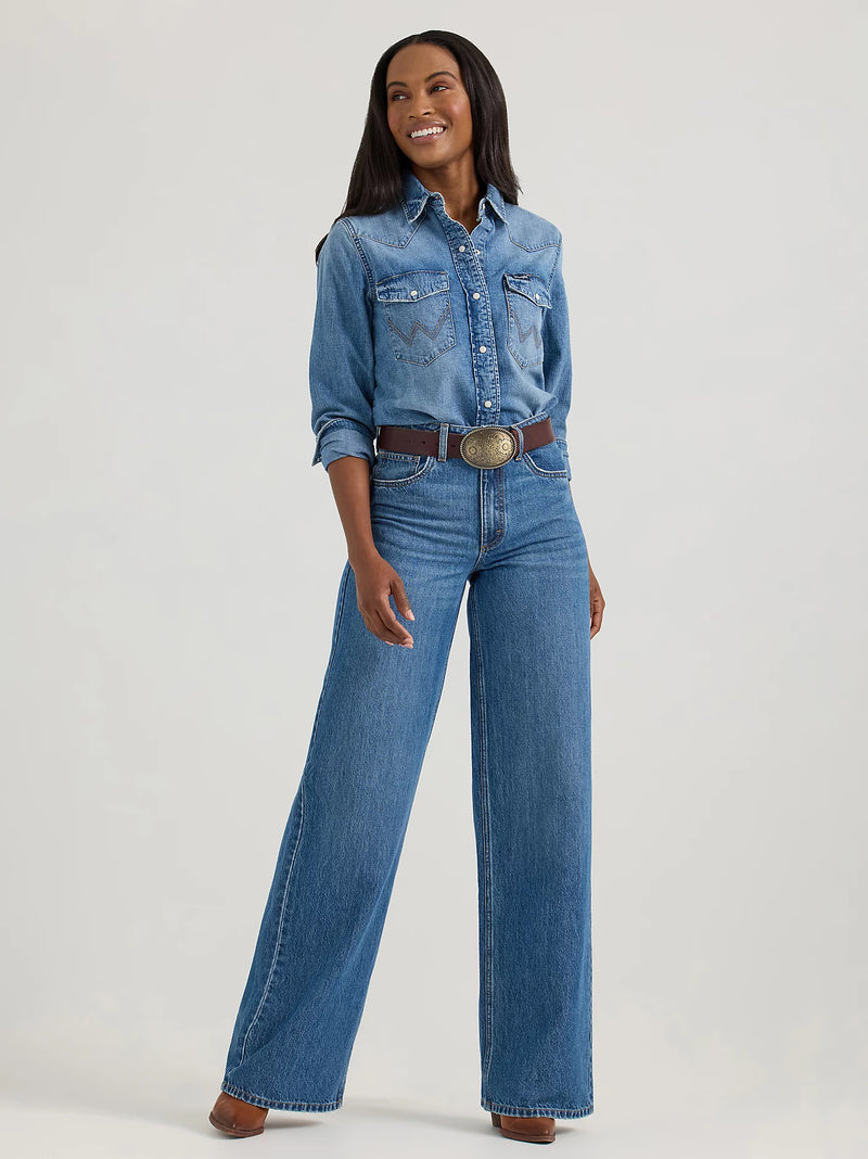 Wrangler Retro® Bailey High Rise Wide Leg Jean