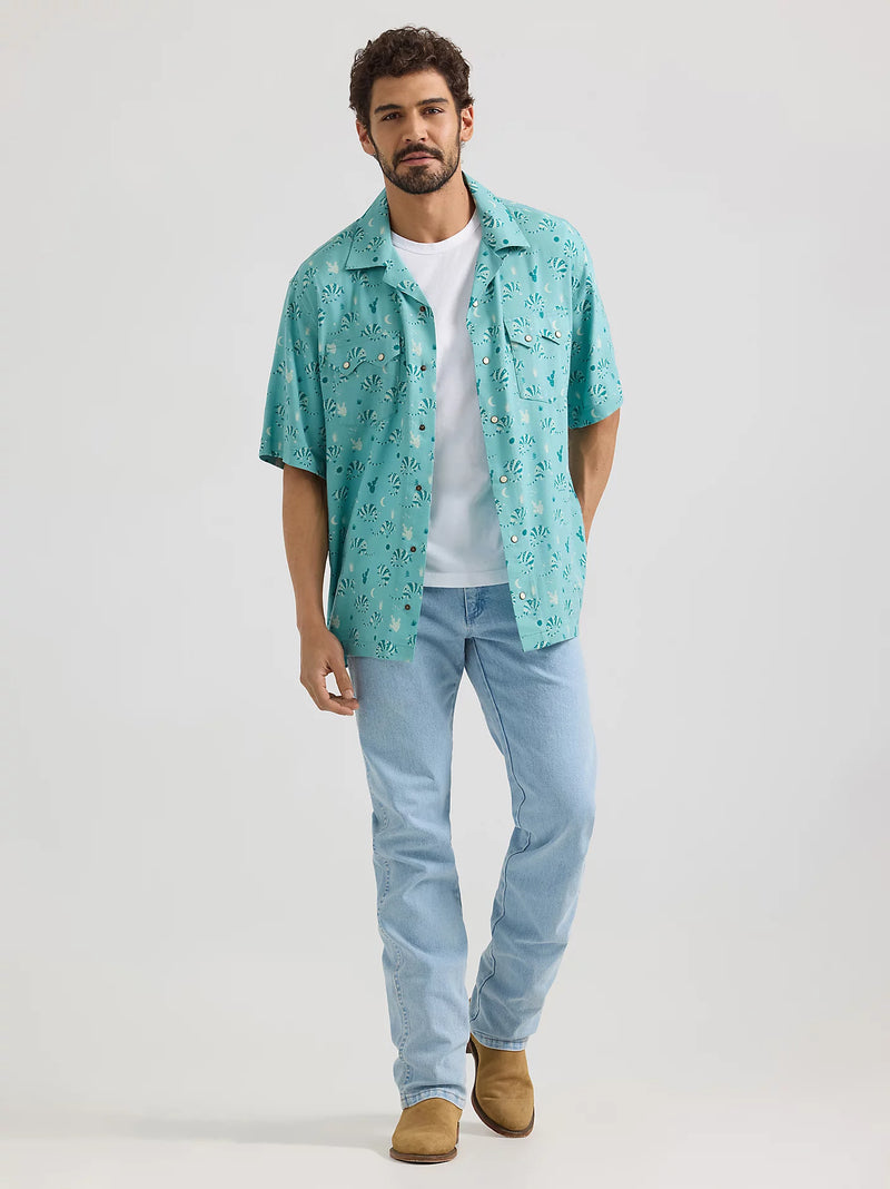 Wrangler® Coconut Cowboy Snap Front Camp Shirt