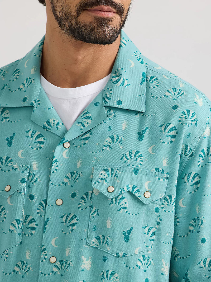 Wrangler® Coconut Cowboy Snap Front Camp Shirt