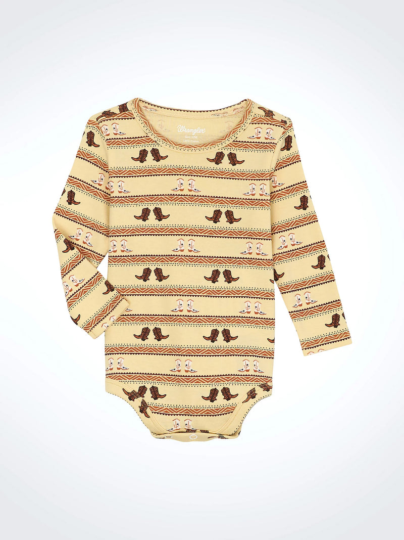 Wrangler Little Boy's Western Print Bodysuit