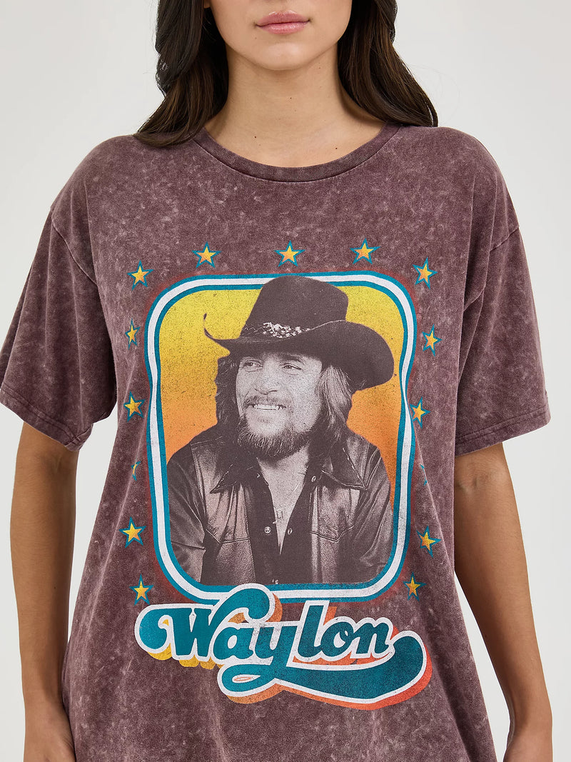 Wrangler Retro® Waylon Jennings Oversized Band Tee