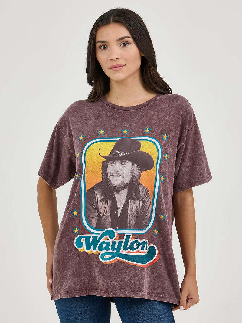 Wrangler Retro® Waylon Jennings Oversized Band Tee