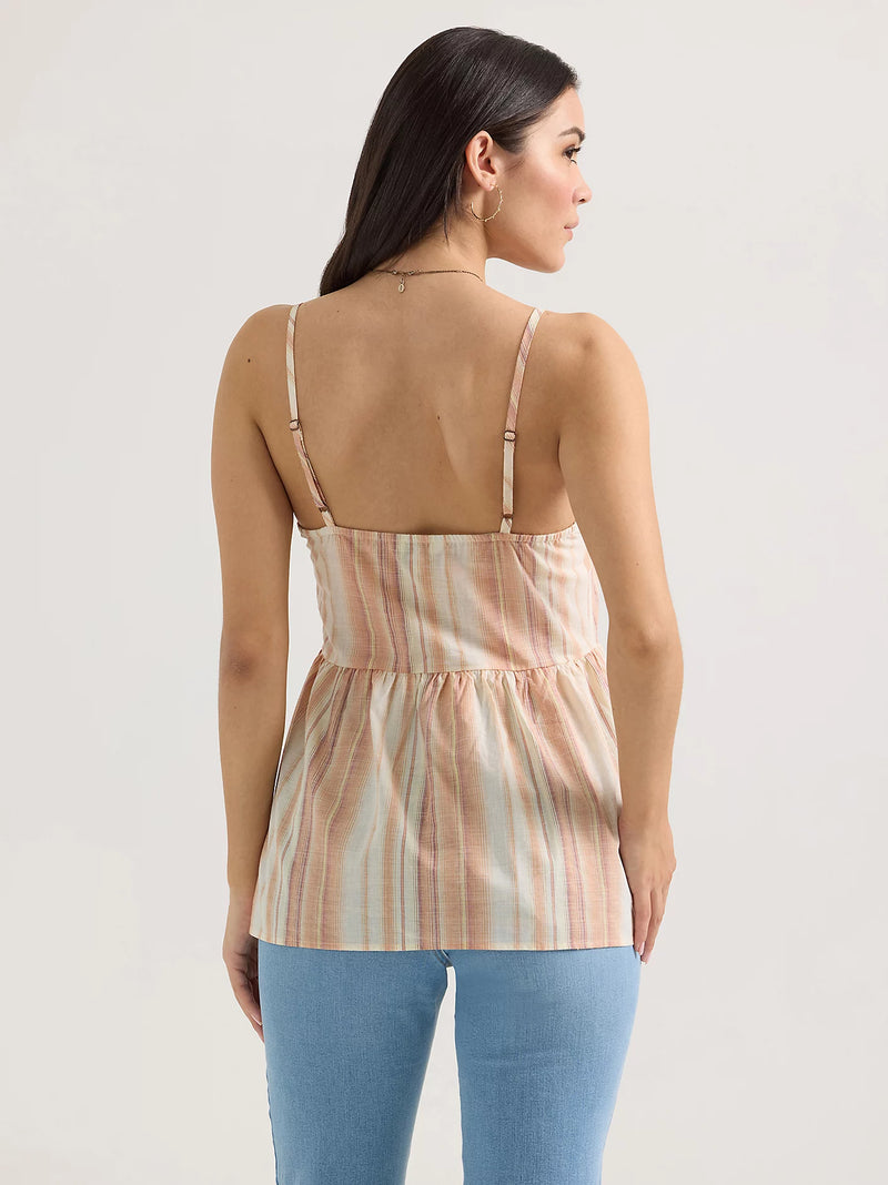 Wrangler Snap Front Peplum Tank