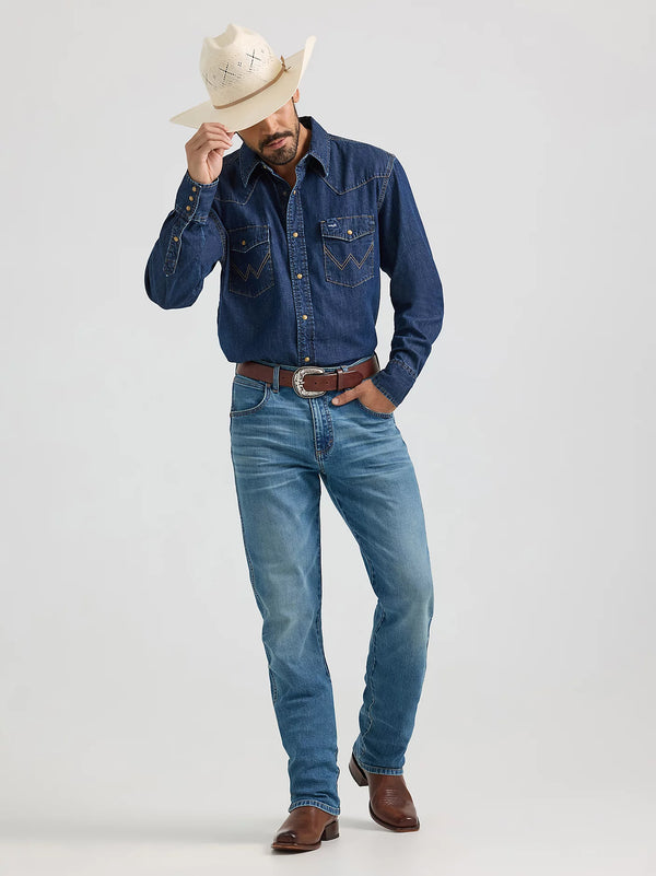 Wrangler® Classic Denim Western Snap Shirt