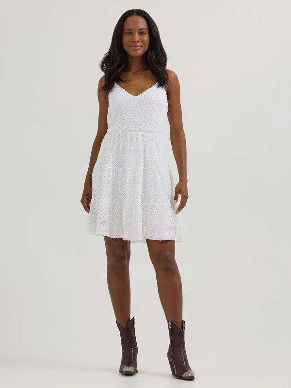 Wrangler Textured Tiered Mini Dress