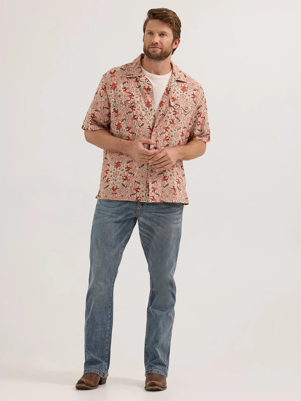 Wrangler® Coconut Cowboy Snap Front Camp Shirt