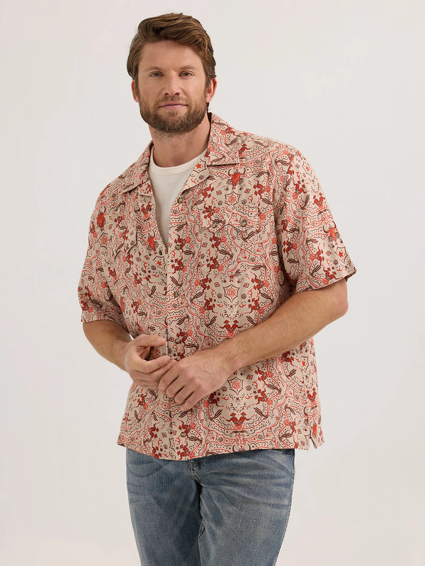 Wrangler® Coconut Cowboy Snap Front Camp Shirt