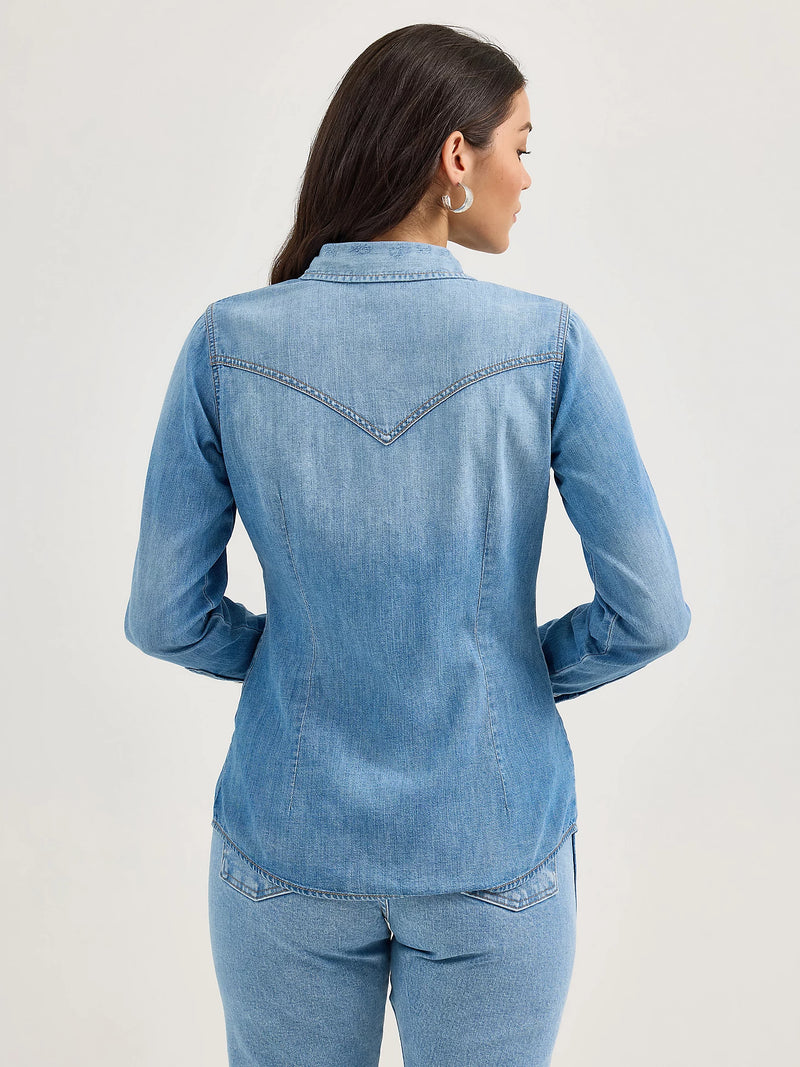 Wrangler Denim Cowboy Snap Shirt