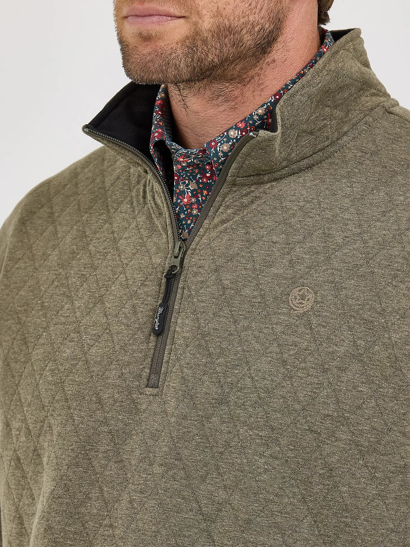 Wrangler George Strait Quarter-Zip Quilted Pullover
