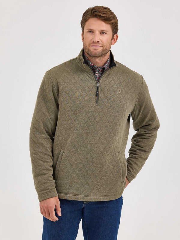 Wrangler George Strait Quarter-Zip Quilted Pullover