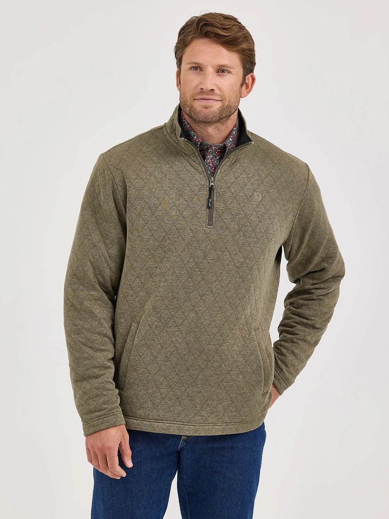 Wrangler George Strait Quarter-Zip Quilted Pullover