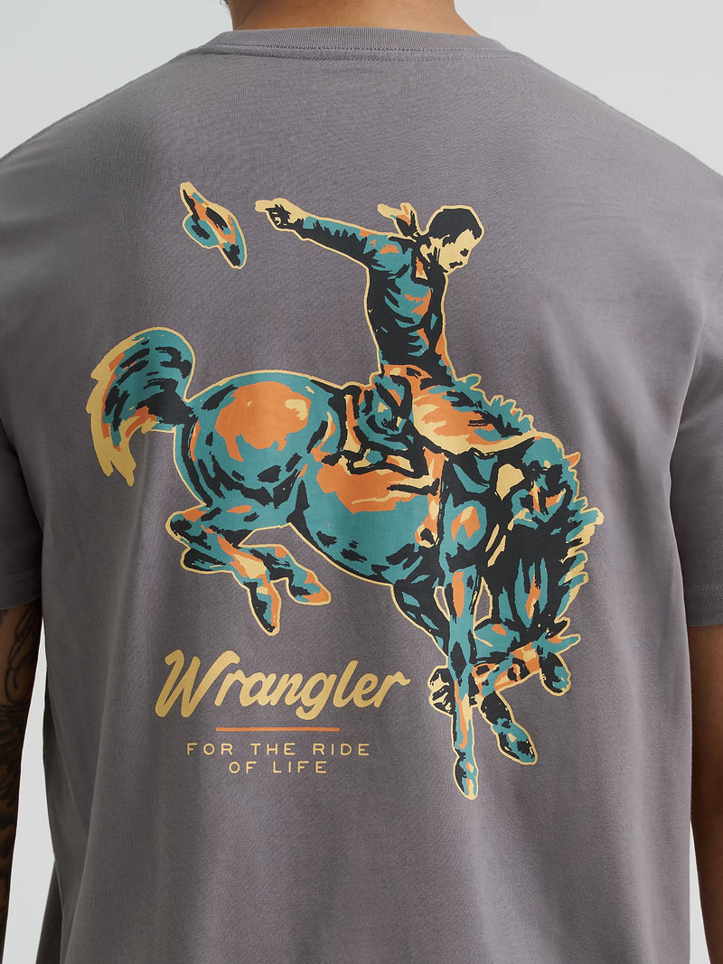 Wrangler Bucking Cowboy Back Graphic T-Shirt