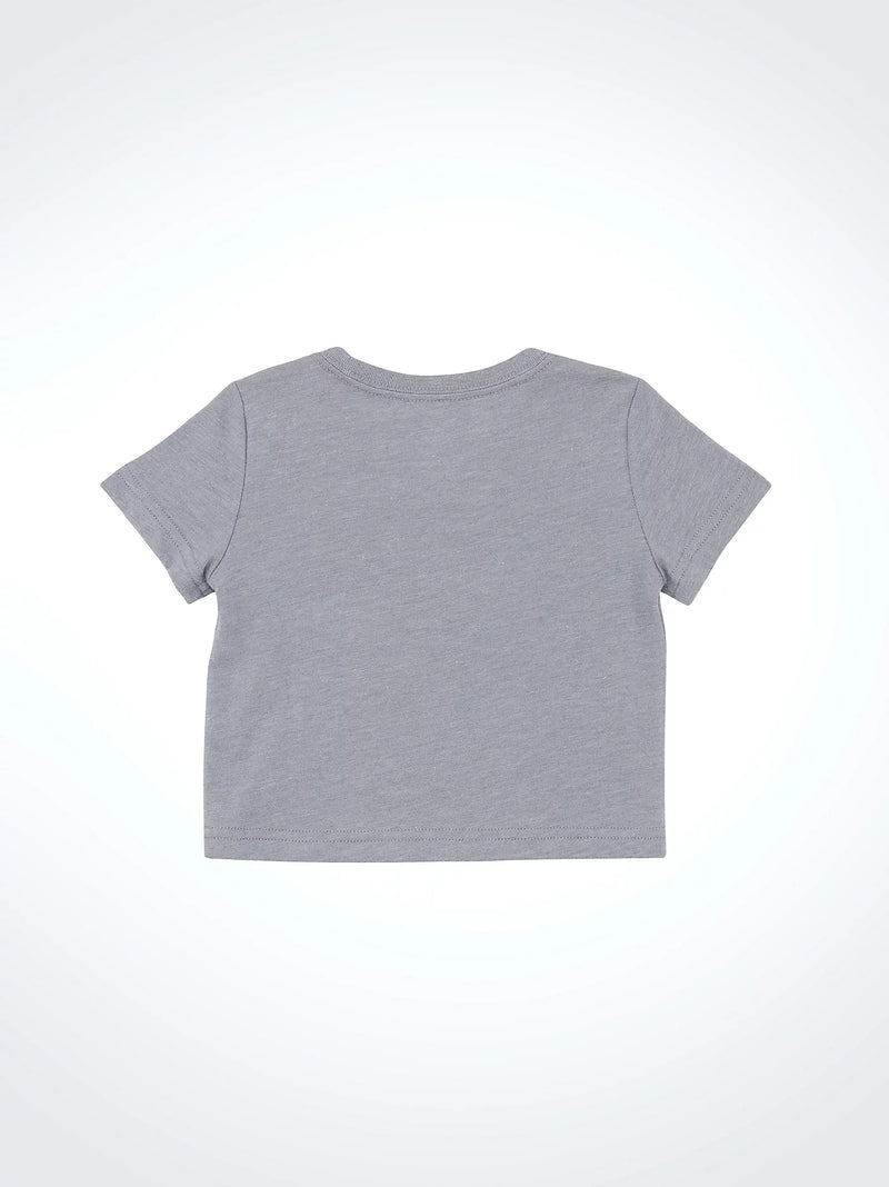 Gray t-shirt on a white background