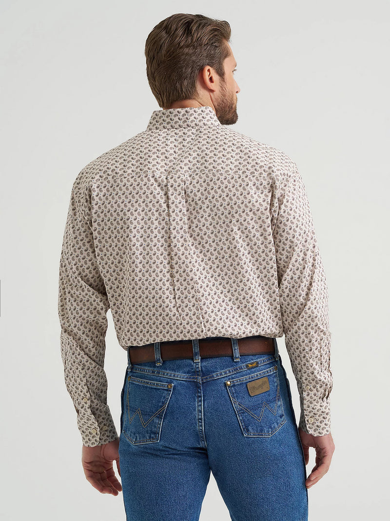 Wrangler® George Strait™ Long Sleeve Button Down One Pocket Shirt