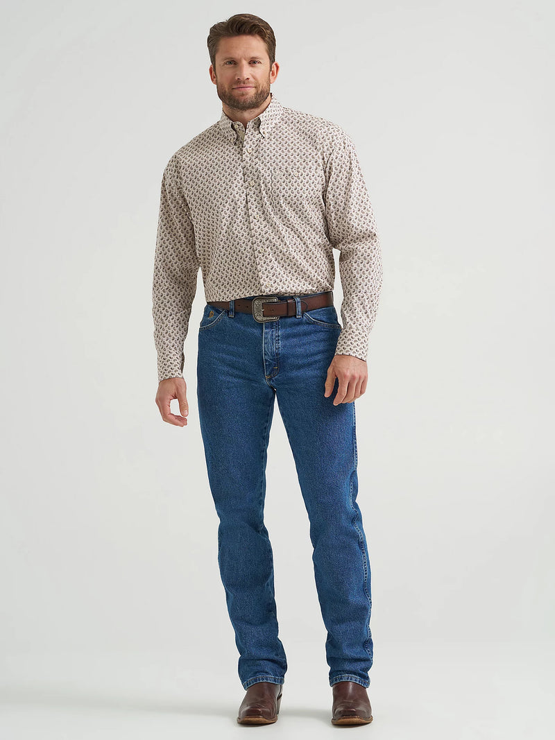 Wrangler® George Strait™ Long Sleeve Button Down One Pocket Shirt