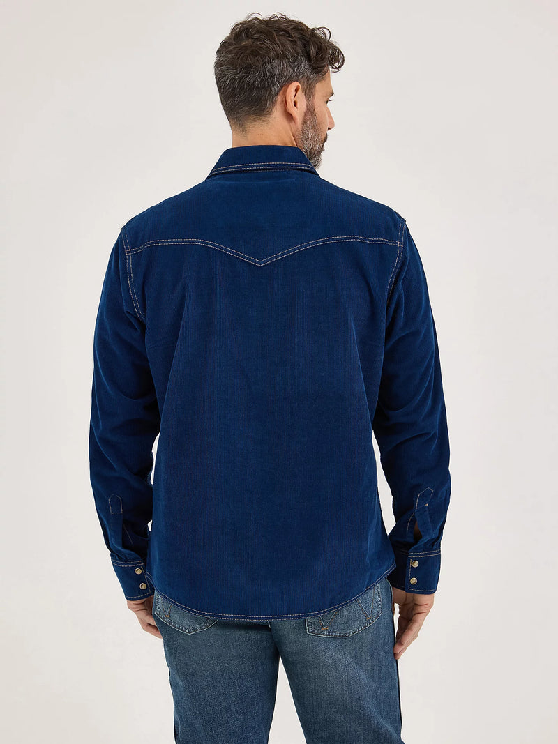 Men's Wrangler Retro Premium Western Snap Solid Shirt