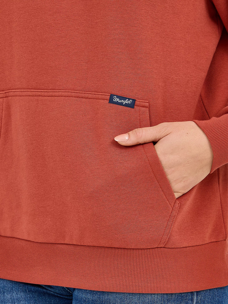 Wrangler Women's Western Quarter Zip Sweatshirt
