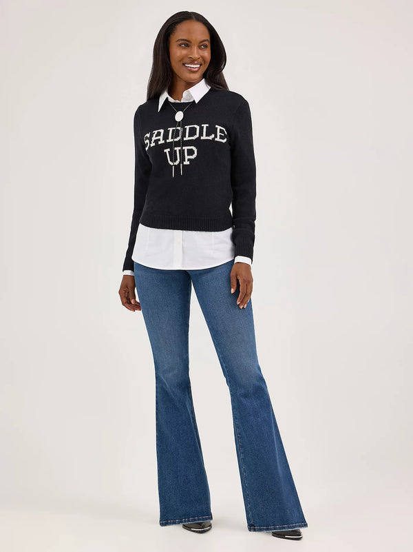 Wrangler Western Shrunken Sweater