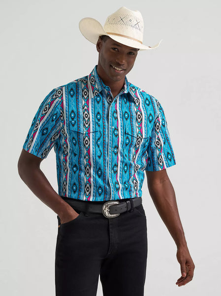 Wrangler Checotah® Short Sleeve Western Snap Shirt – Maverick Fine