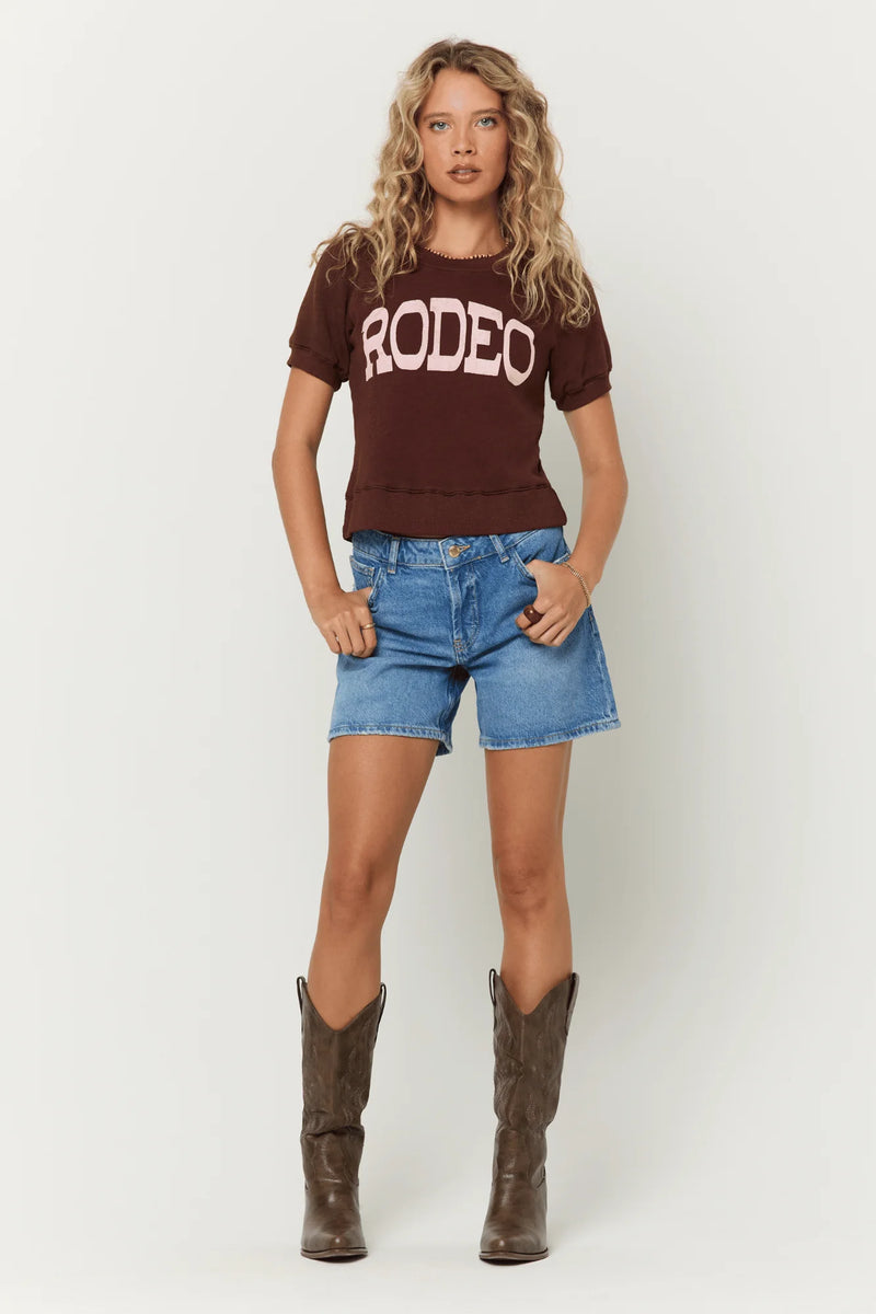 Project Social Short Sleeve Shrunken Rodeo Sweatshirt