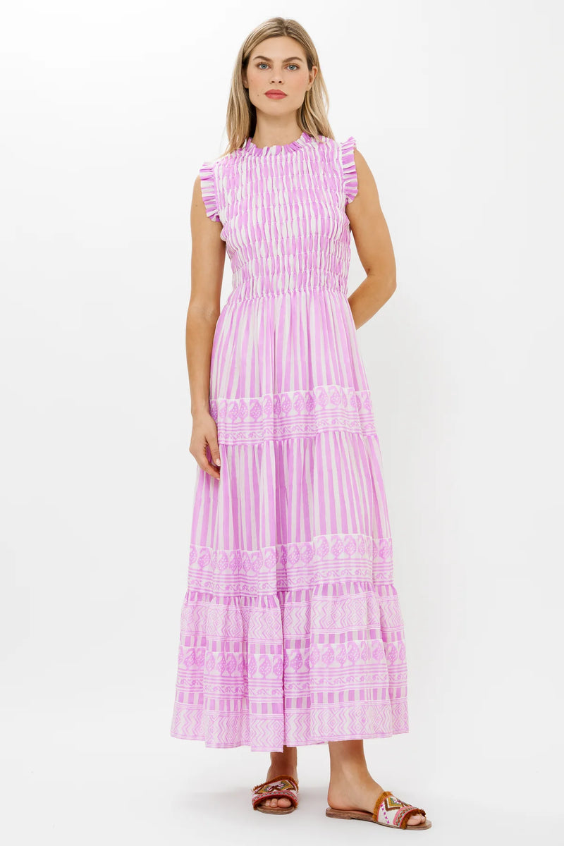 oliphant smocked maxi dress Oliphant Smocked Back Maxi Dress