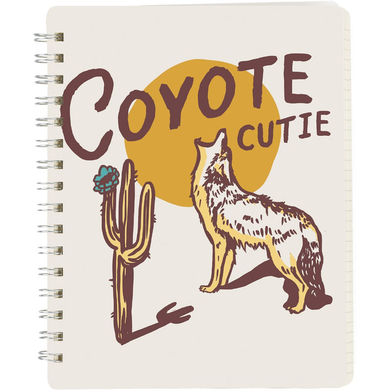 Primitives By Kathy Coyote Cutie Spiral Notebook