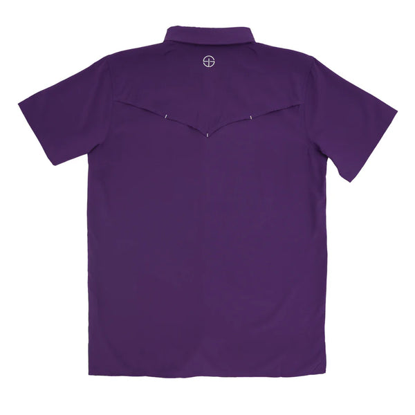 San Jac Men's Short Sleeve Performance Shirt - Purple