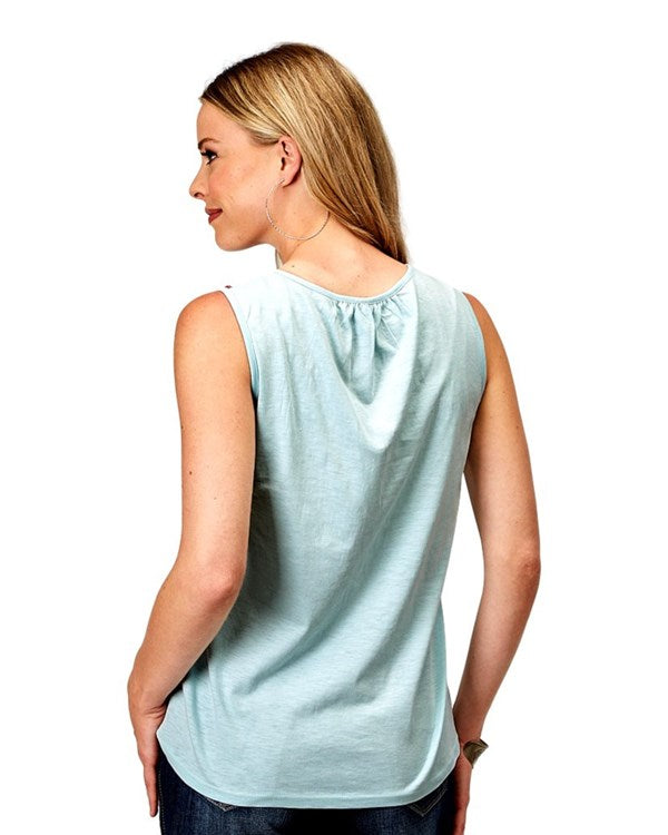 ROPER EMBROIDERY SLEEVELESS TANK 