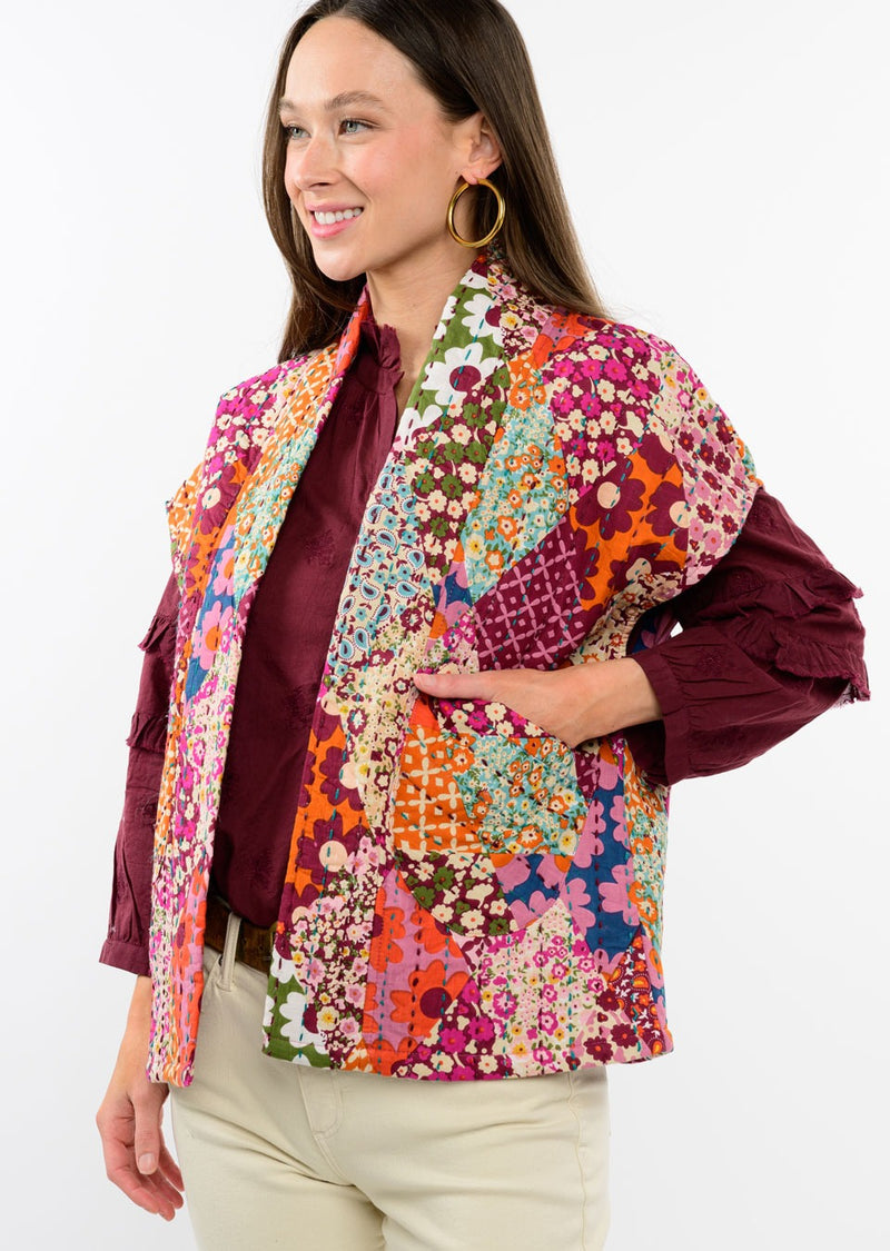 IVY JANE PATCHWORK QUILTED VEST