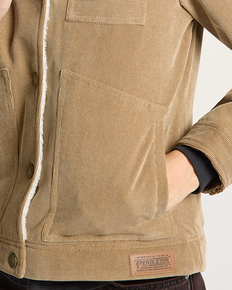 PENDLETON WOMEN'S WIND RIVER CORDUROY TRUCKER JACKET