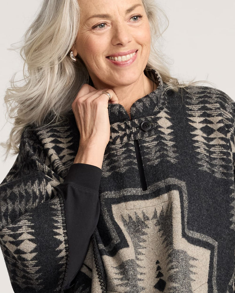 PENDLETON HARDING WOOL PONCHO