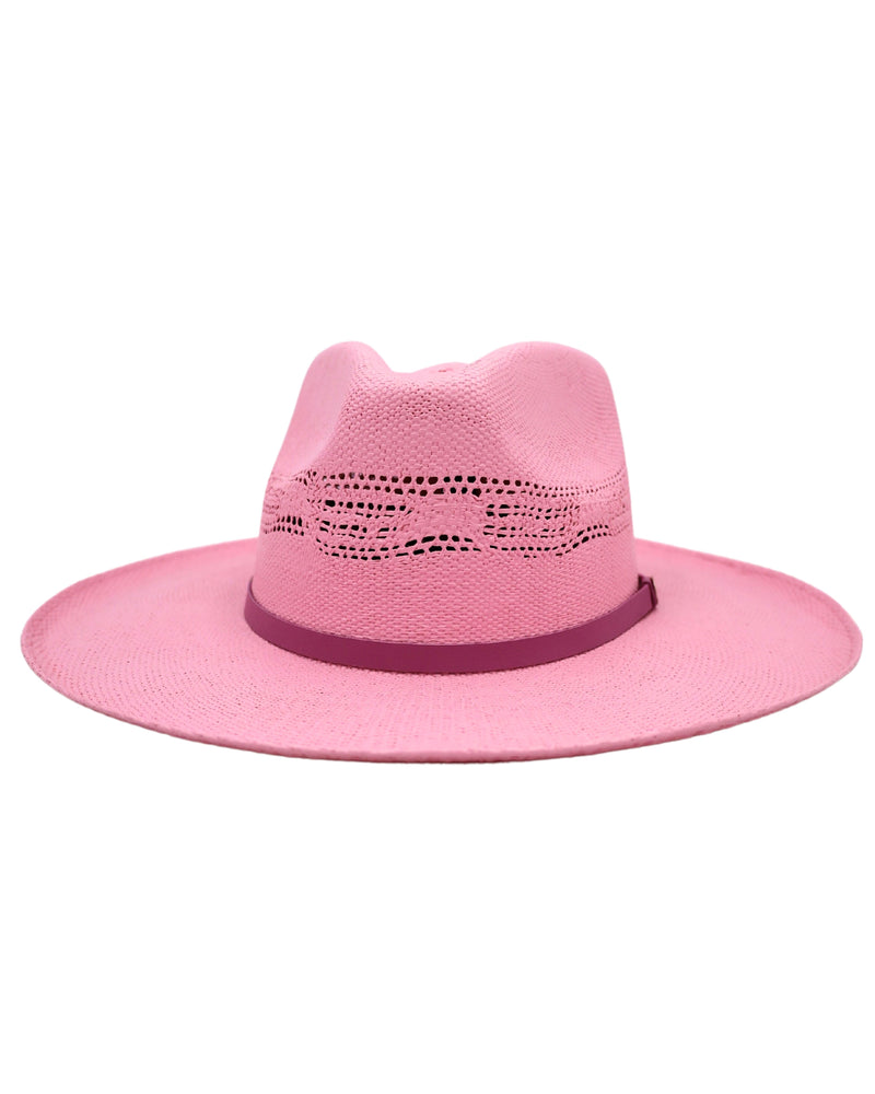 MAVERICK EXCLUSIVE BANGORA TEARDROP 3/8" PENCIL ROLLED HAT- LIGHT PINK