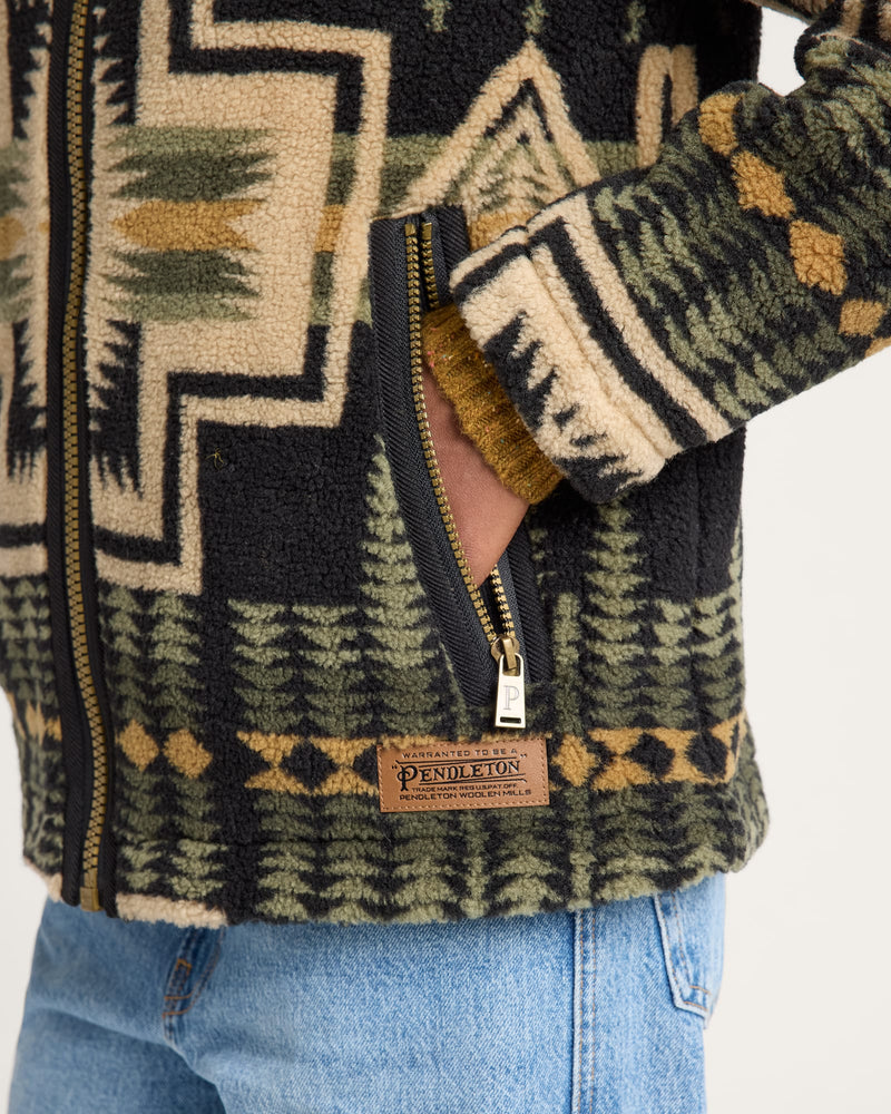 PENDLETON WOMEN'S HARDING HOODED FLEECE JACKET