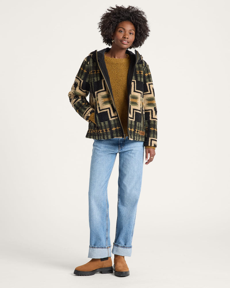 PENDLETON WOMEN'S HARDING HOODED FLEECE JACKET