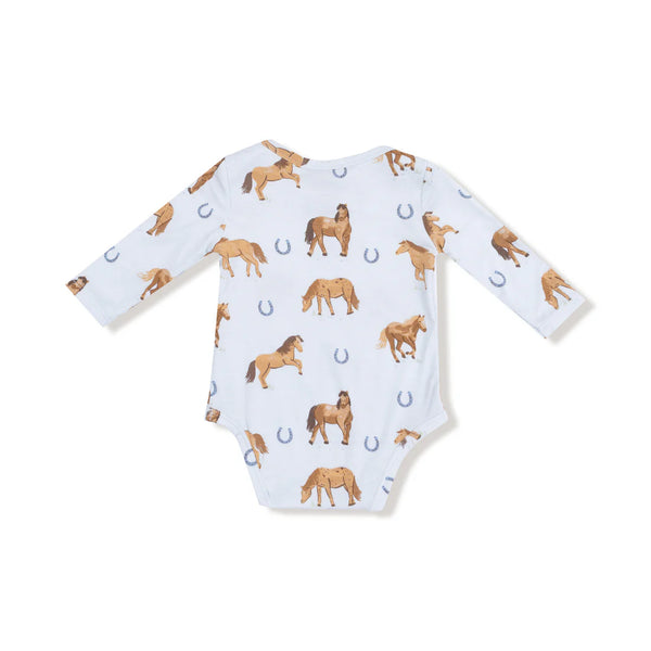 Angel Dear Horse Lap Shoulder Bodysuit