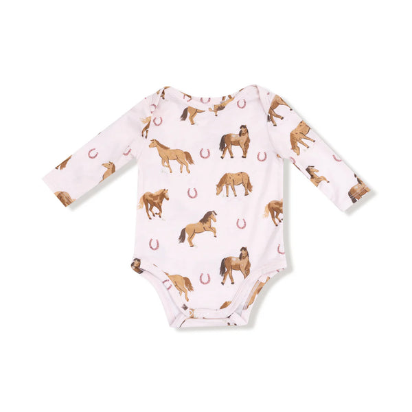 Angel Dear Horse Lap Shoulder Bodysuit