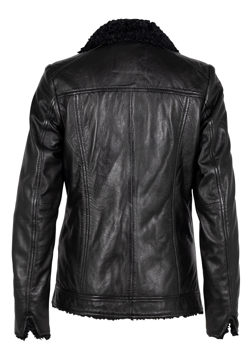 MAURITIUS Deba CF Leather Jacket- Black