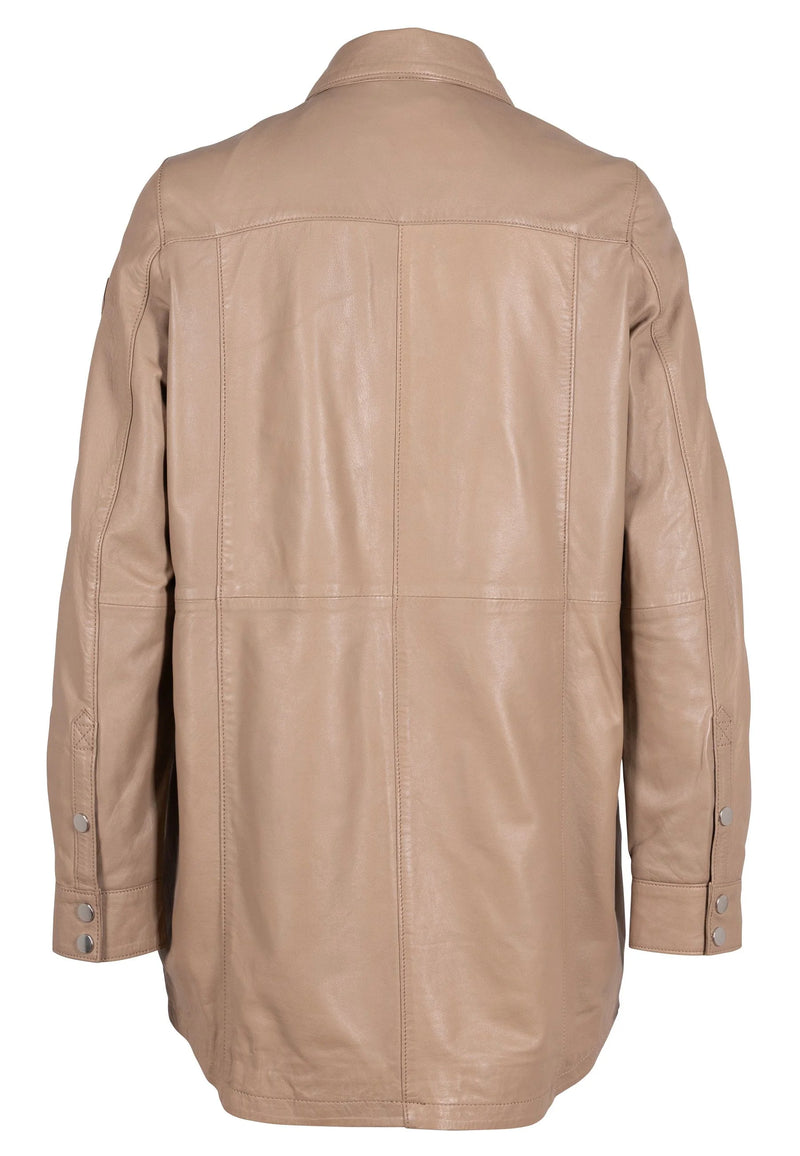 MAURITIUS Mahi RF Leather Jacket- Toffee